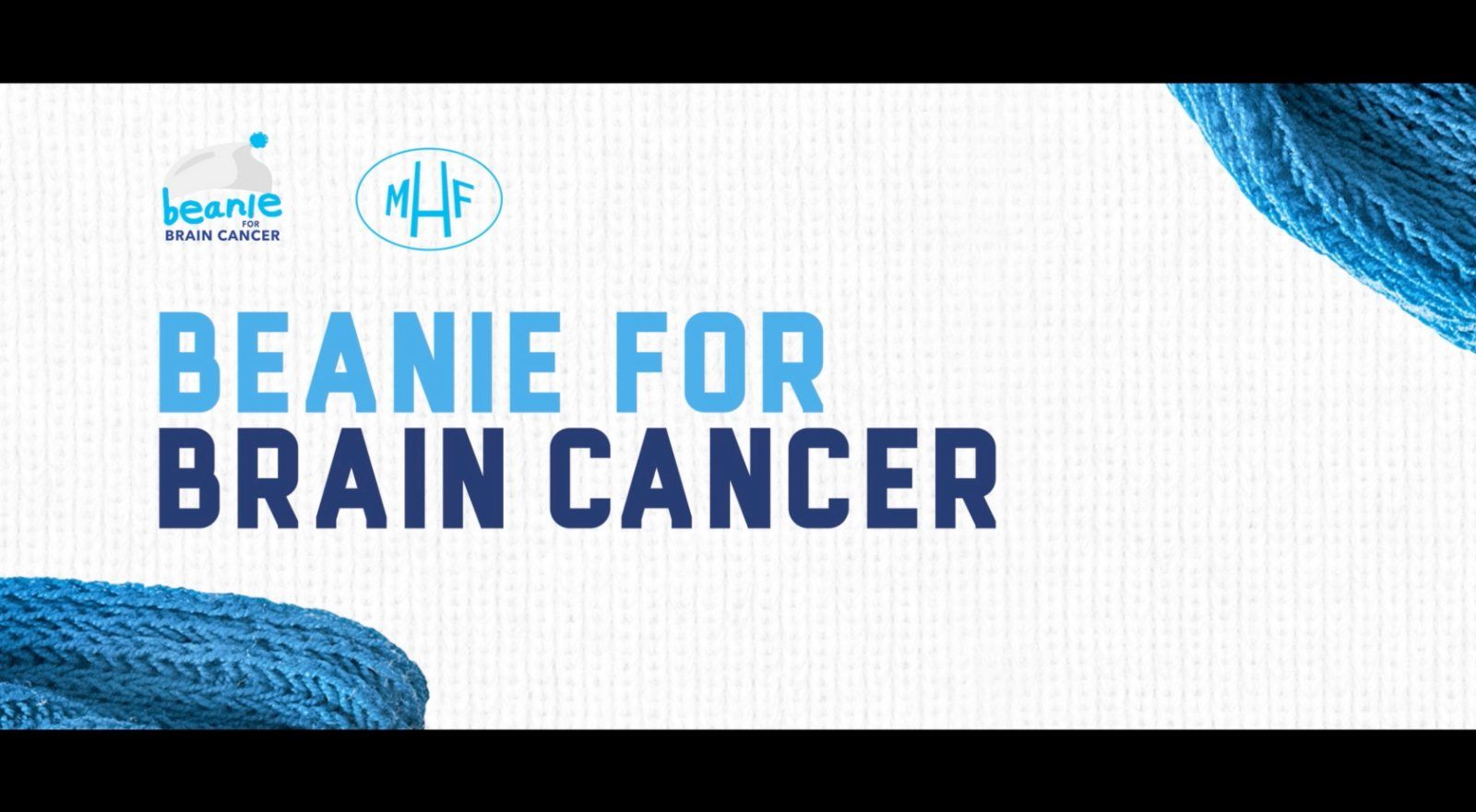 Beanie for Brain Cancer TV spot title card